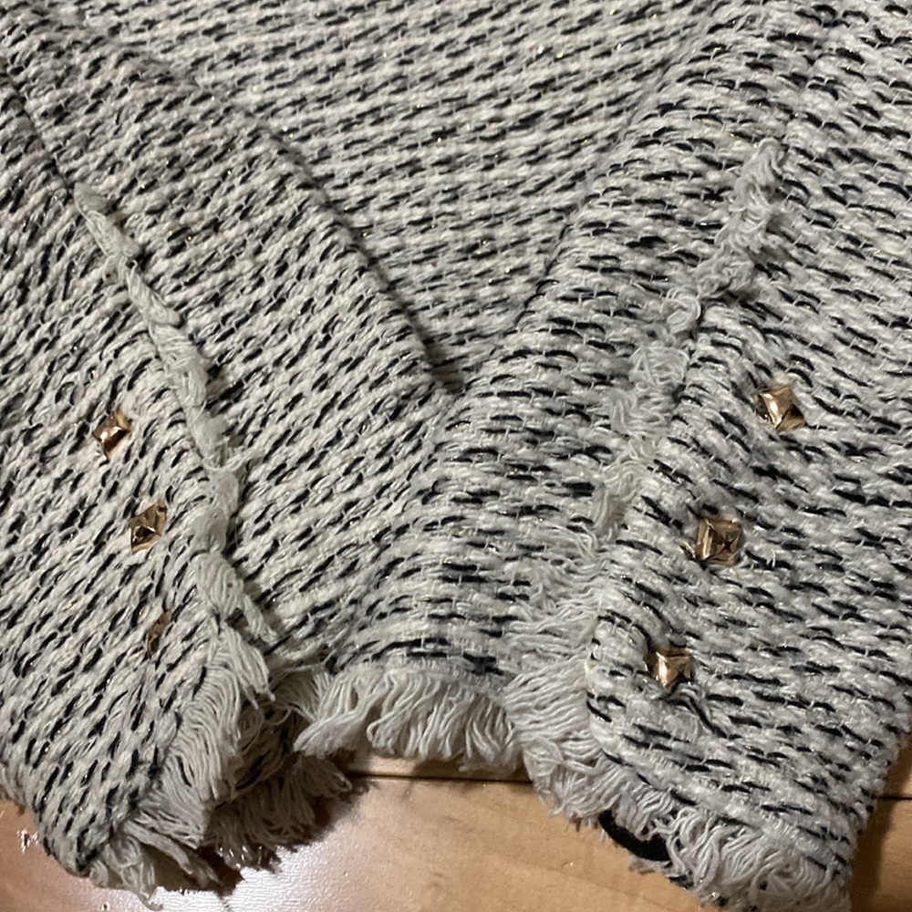 Line and Dot Tweed Sweater Jacket - Picture 12 of 17